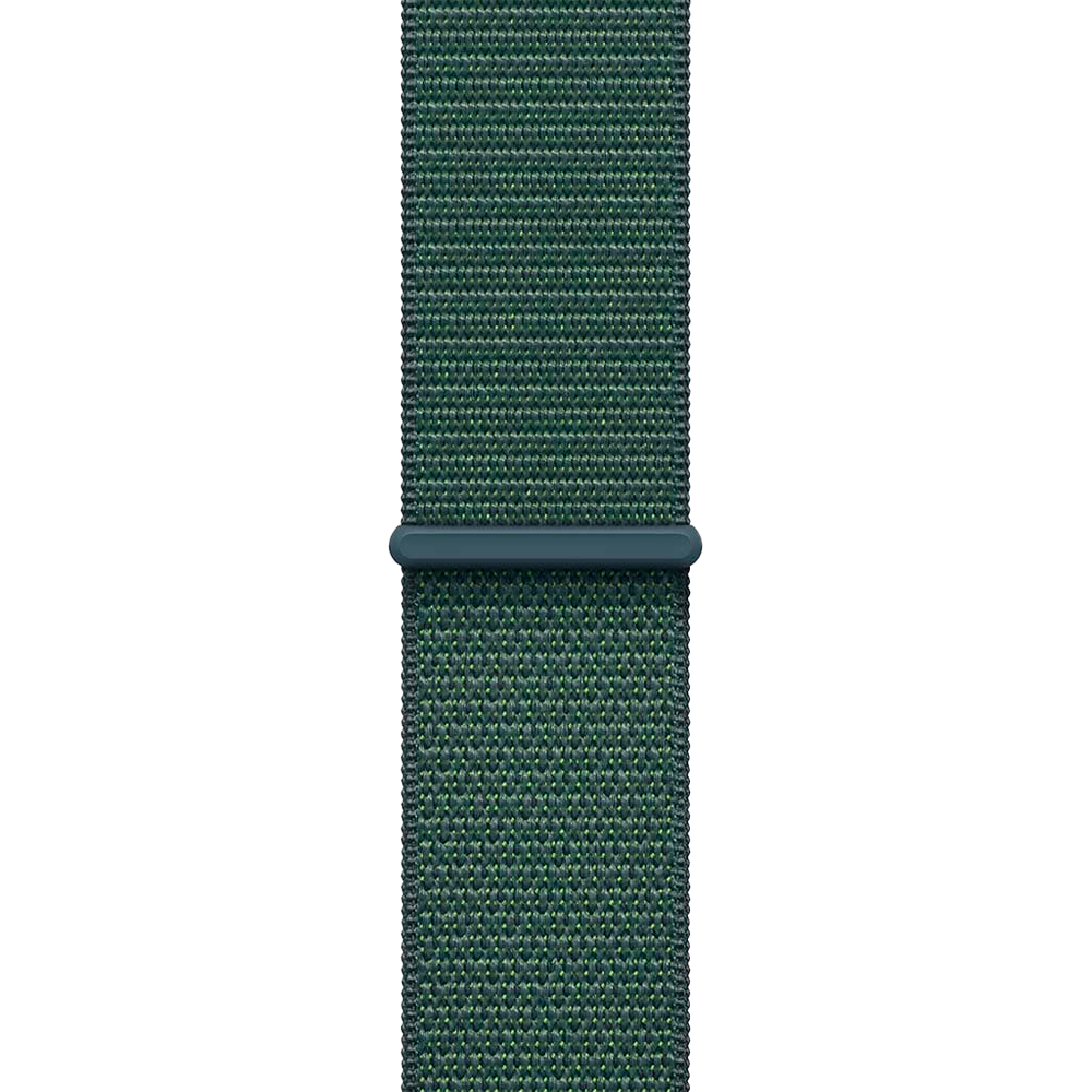 Умные часы Apple Watch SE 2 (2024) GPS, 44mm, Starlight Aluminium Case with Sport Loop, Lake Green (Сияющая звезда)