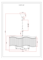 Люстра подвесная Moderli V10772-6P Wave