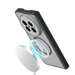 Усиленный чехол с черными рамками и с MagSafe для vivo X Fold 6, серия Expn Series Magnetic от Dux Ducis
