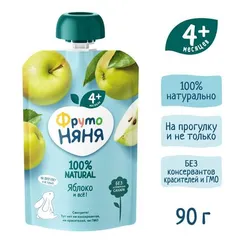 Пюре ФрутоНяня Яблоко с 4 мес 90 г