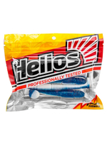 Виброхвост Helios Minoga 3,75"/9.5 см Golden Lime 5шт. (HS-17-048)
