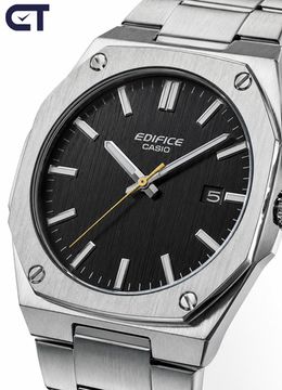 CASIO EFR-S108D-1AVUDF EDIFICE мужские наручные часы — мужская модель с черный циферблатом и сапфировым стеклом