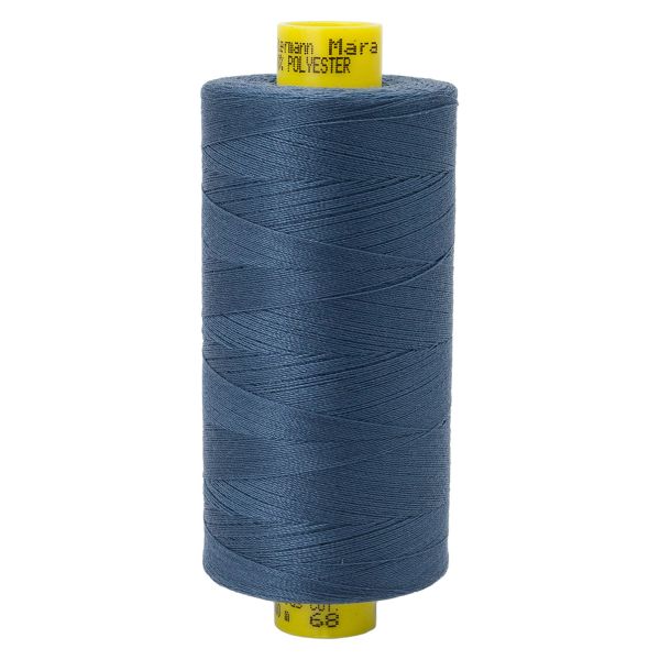 Нитка Gutermann Mara 120 (1000 метров), 1 кат., универсальная | 068 серо-синий