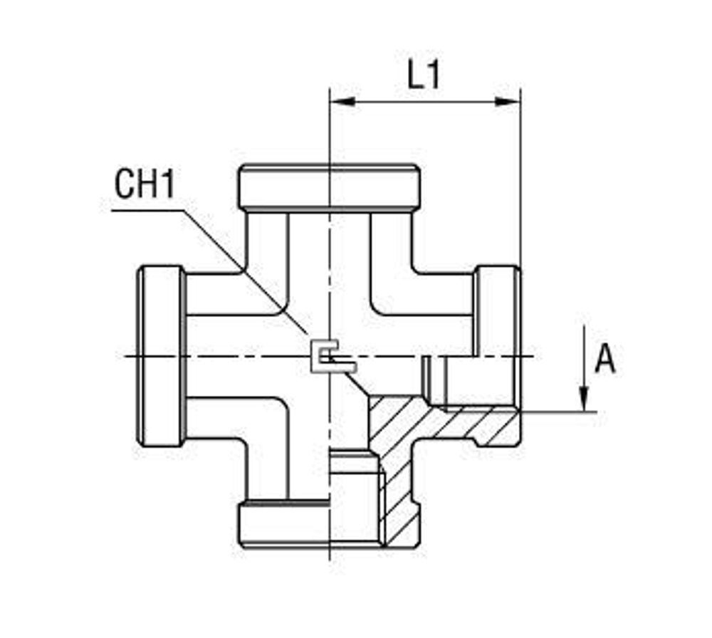 Соединение PSX BSP 1/4"