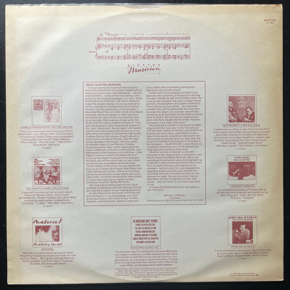 Charlie Parker With The Orchestra ‎– One Night In Washington (Япония 1982г.) Promo