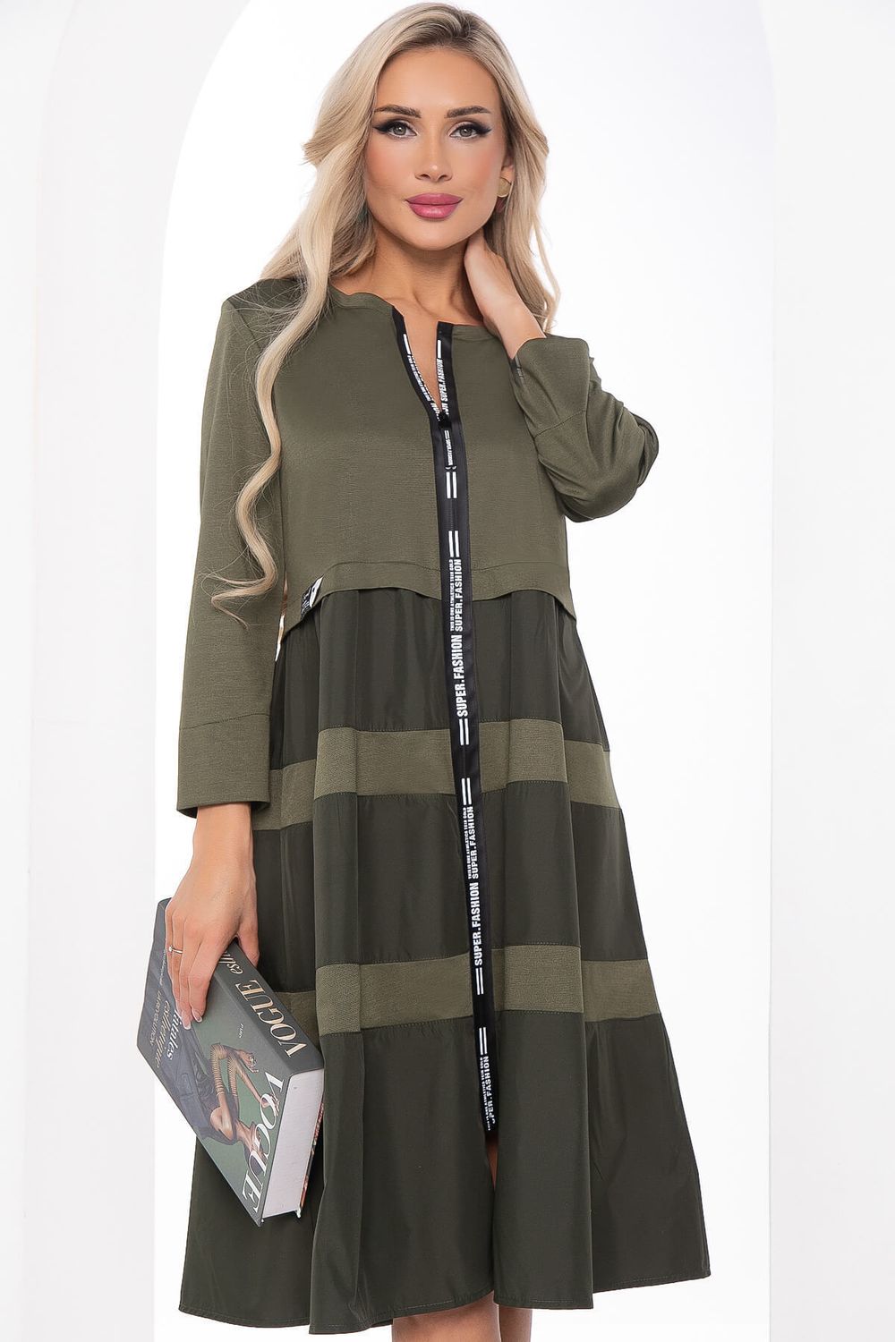 Платье Земфира (хаки) П11439 LT Collection (Акция)