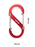 Карабин многофункциональный Naturehike NH20GS004 S-Type 4 см, 4 шт