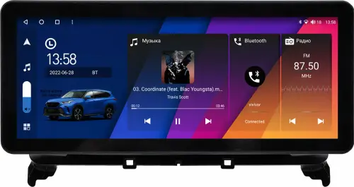 Магнитола для Mercedes-Benz CLS 2010-2014 - Canbox H-Line 2196 монитор 12.3" QLED в стиле Audi на Android 10, Быстрая, ТОП-процессор, CarPlay, 4G SIM-слот