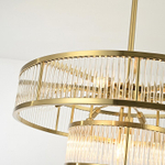 Люстра на штанге Imperiumloft RH Marais Round Chandelier D80 40,2668