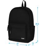 Рюкзак Berlingo Casual City black 39,5х27х13см, 500 гр., 1отд. 3карм, уплотненная спинка