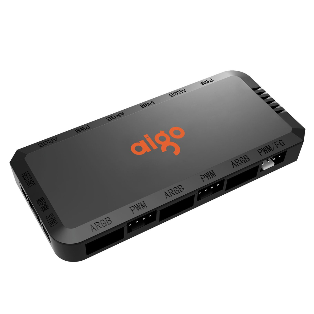Aigo Разветвитель вентиляторов 4-контактный PWM, 6 ARGB портов, 3-контактный 5V