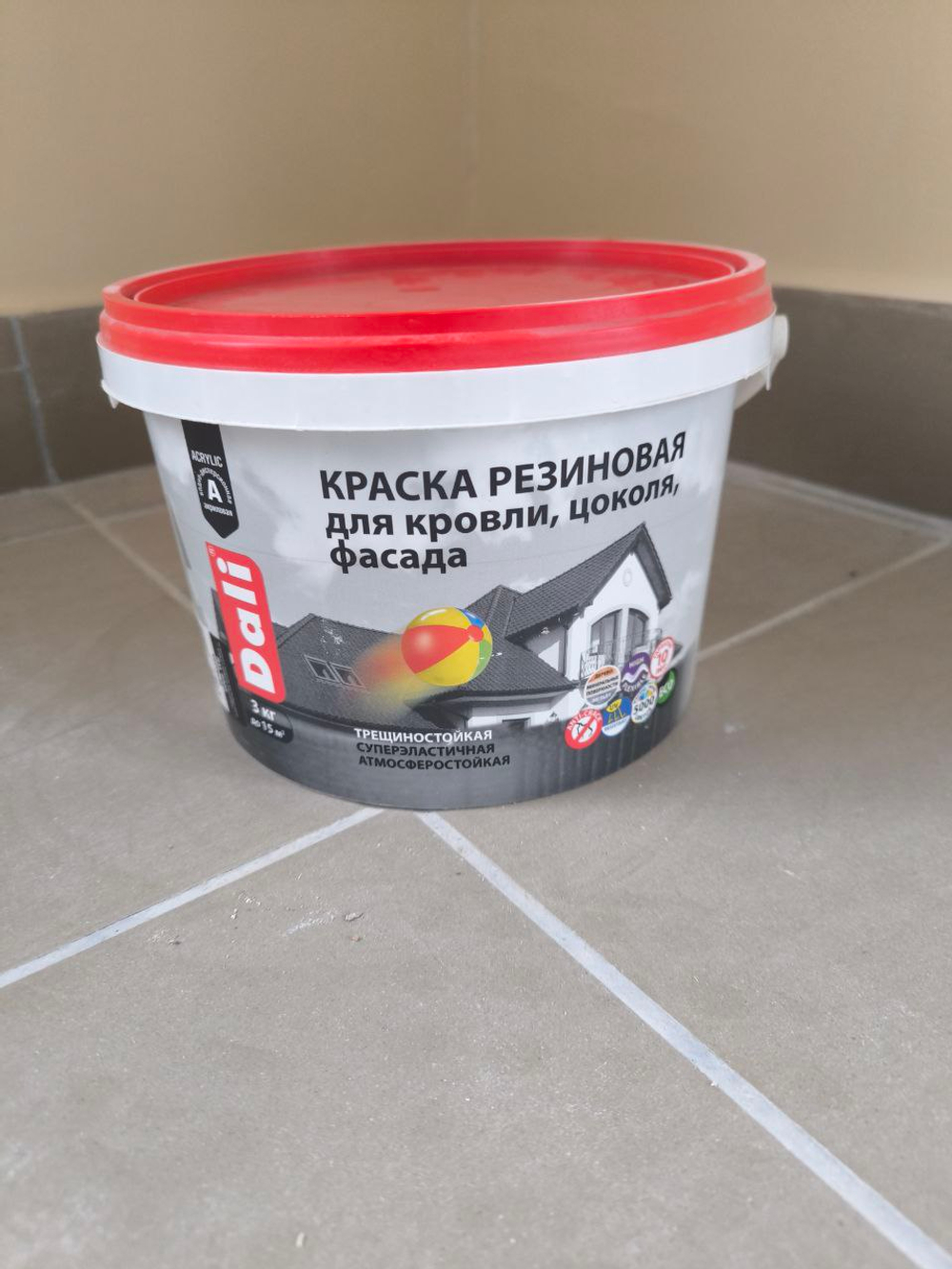 Краска резиновая DALI база С (бесцветная) 3.0 кг