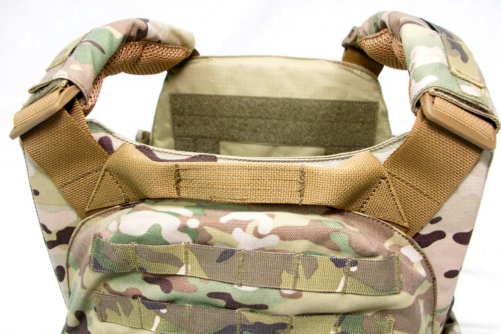 Чехол для бронежилета плитника КРЕПОСТЬ быстросброс слева, MIMICRYA, Cordura 1000D, MULTICAM, L-XL