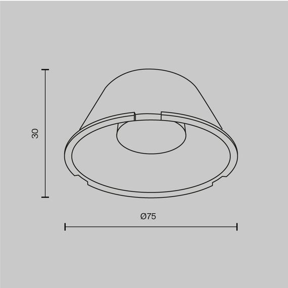 Сменная линза для трековых светильников Maytoni Technical LensD75-15