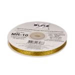 Тесьма отделочная металлизированная 10 мм, MR-10, 33 м, золото, Blitz