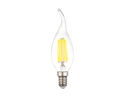 Светодиодная лампа Filament LED C37L-F 6W E14 4200K (60W)