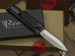 Нож Reate Exo-M Black D/E - черная рукоять, светлый клинок