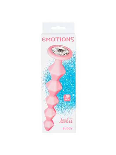 Анальная Цепочка с Кристаллом Emotions Buddy Pink 1400-01lola