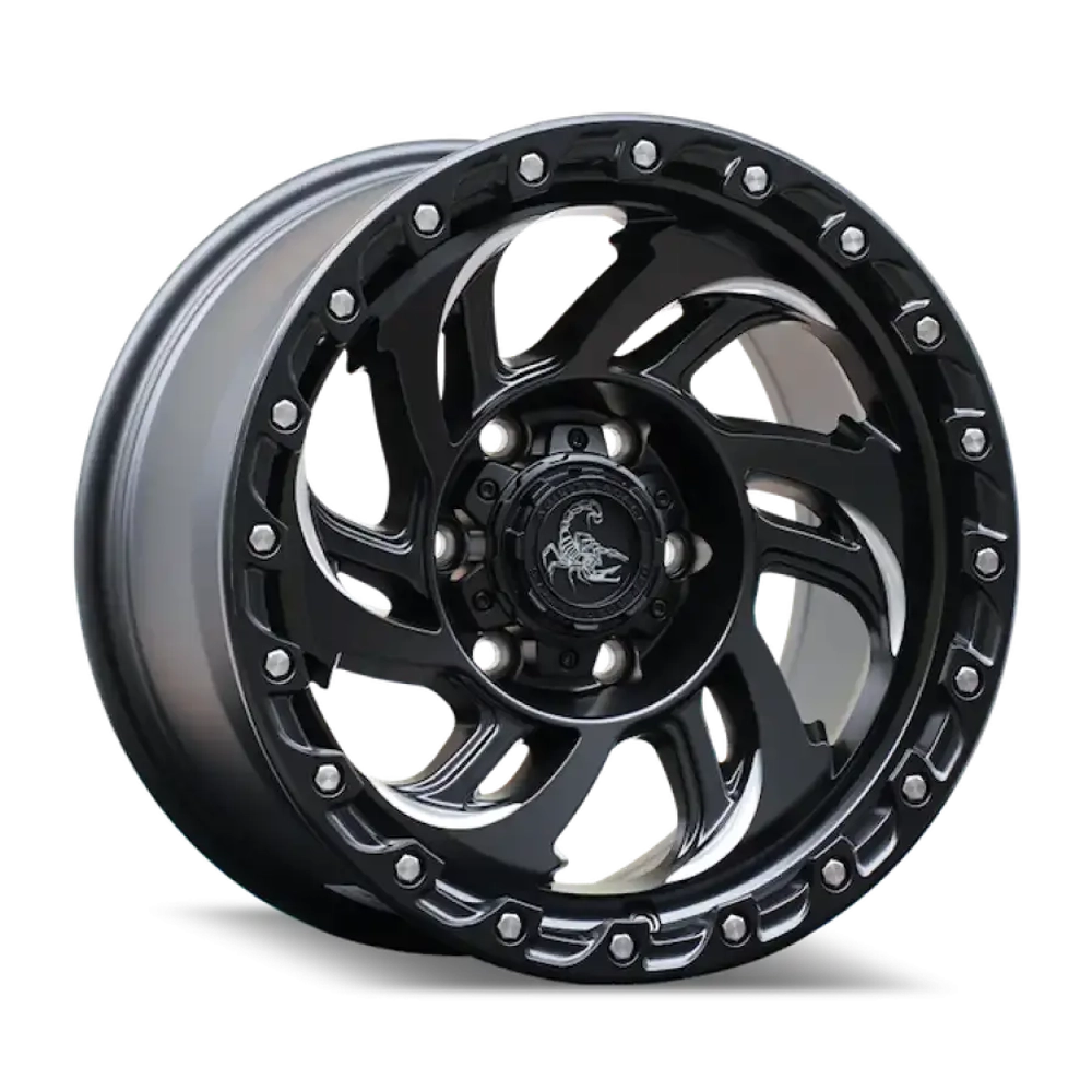 Диск колёсный литой AGILITY FORCE А723 R17 8.5 ET0 Matte Black W Milled Spokes