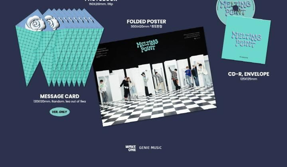 Альбом ZEROBASEONE - MELTING POINT 2nd Mini Album RANDOM Version