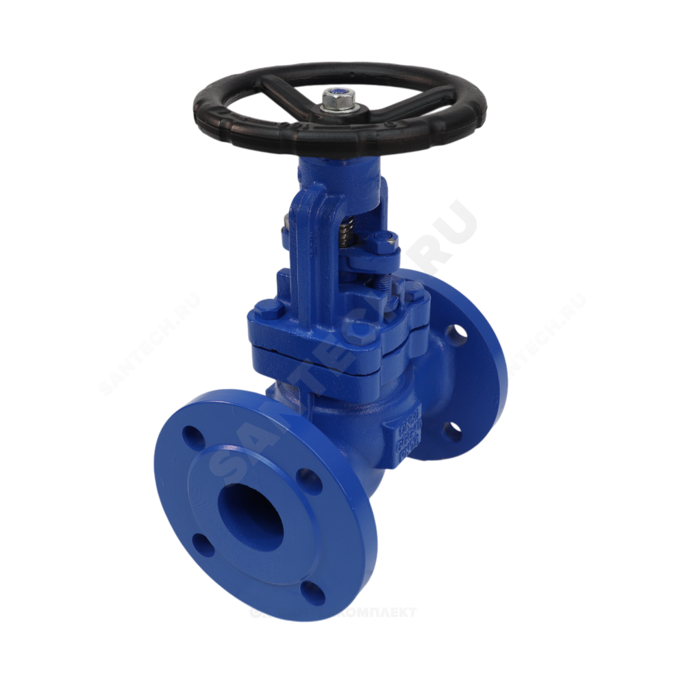 Клапан запорный чугун 3220W Ду 50 Ру16 Тмакс=200 оС фл сальниковый Benarmo