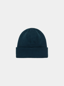 Шапка - Alpha Essential Short Cuff Beanie (midnight teal - т.бирюзовая) — вид сбоку