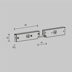 Комплектующие для систем освещения с токоведущими элементами Technical TRA184CPC-1B-3