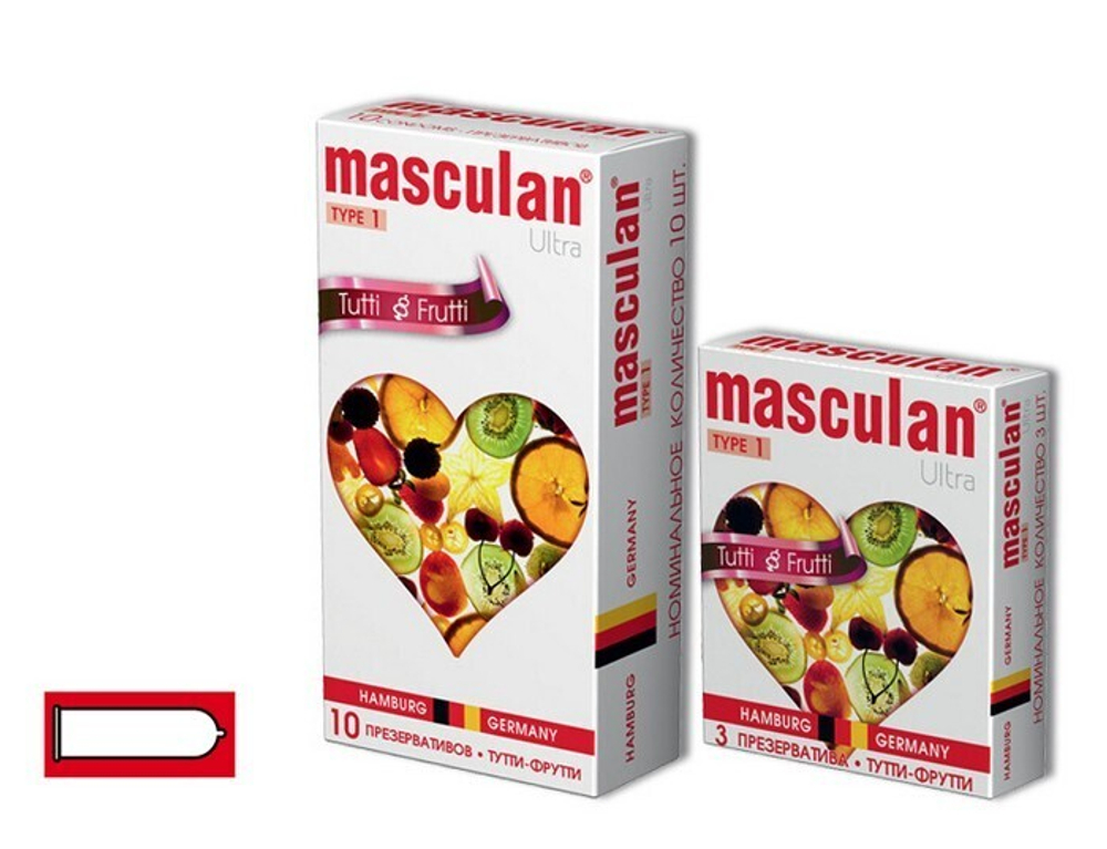 Презервативы Masculan Ultra 1 Тутти-Фрутти Tutti-Frutti 10 шт
