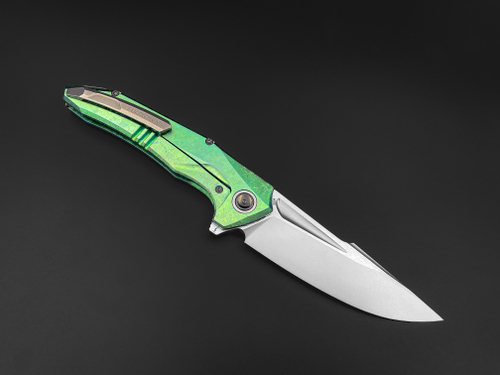 Складной нож Guerrero [M390 green CrystalTi green carbon]