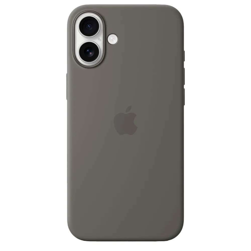 Силиконовый чехол с поддержкой MagSafe Apple Silicone Case для iPhone 16 Plus, Stone Gray (Каменно-серый)