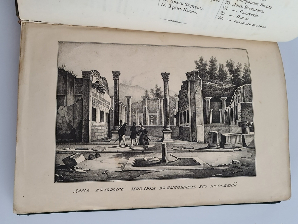 "Прогулки русского в Помпеи". А.Левшин. 1843г. - редкая книга