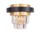Бра NewRgy W2433P/2A PT BRS+BK+CL, 2×40 Вт, чёрное и прозрачное и латунное