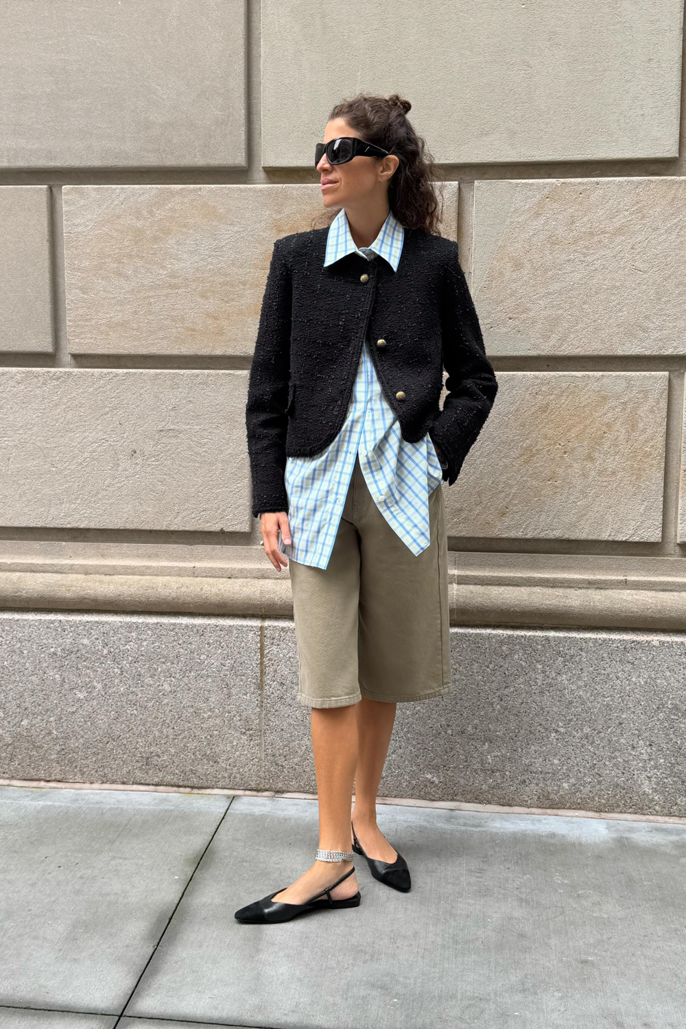 ДЖИНСОВЫЕ ШОРТЫ СО СРЕДНЕЙ ПОСАДКОЙ — ZW COLLECTION — ZARA