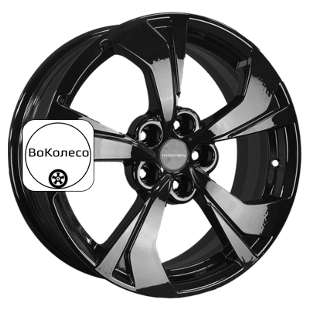 7x17/5x114,3 ET35 D66,1 KHW1724 (Nissan Juke) Black Khomen Wheels