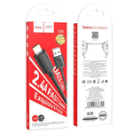 Кабель HOCO X88 USB-Lightning 2.4А 1м PVC Black