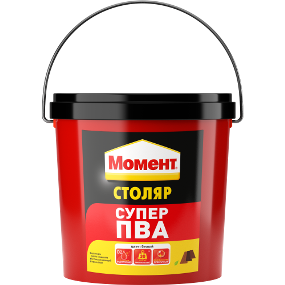Клей Момент Столяр 600306 Супер ПВА D2 белый 3 кг | Момент