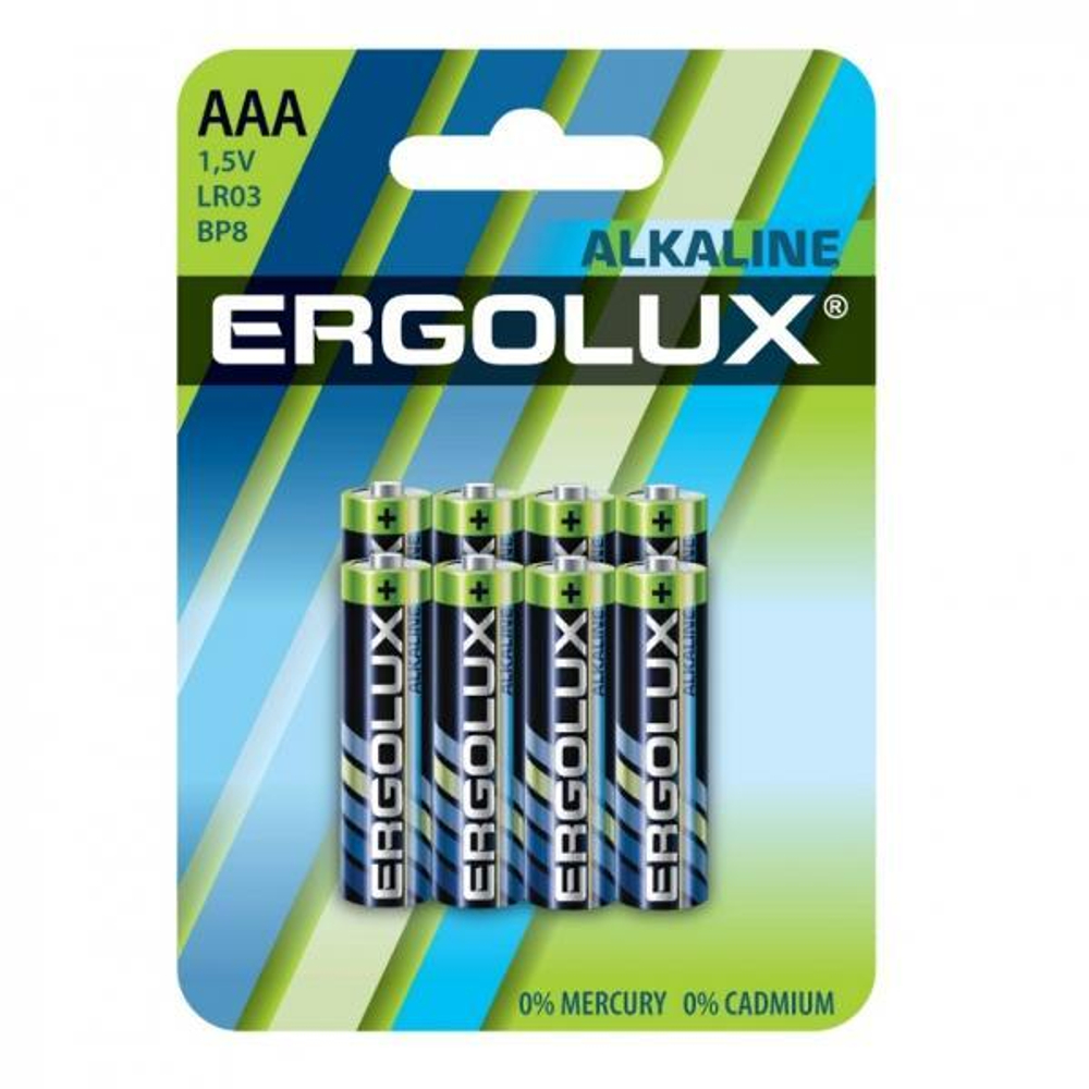 батарейка Ergolux LR-03 Alkaline BL8