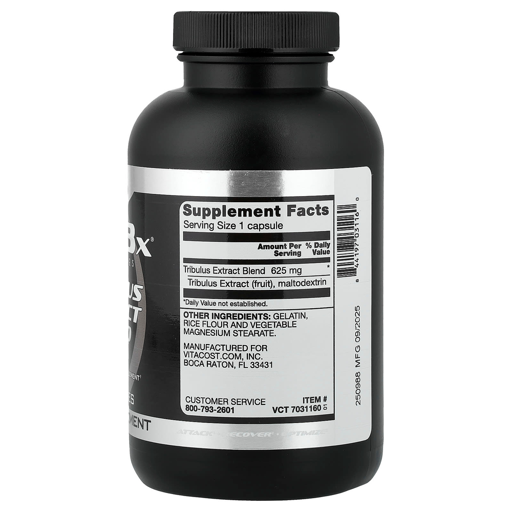 Vitacost, ARO3X® Black Series, смесь экстрактов якорцов, 625 мг, 200 капсул