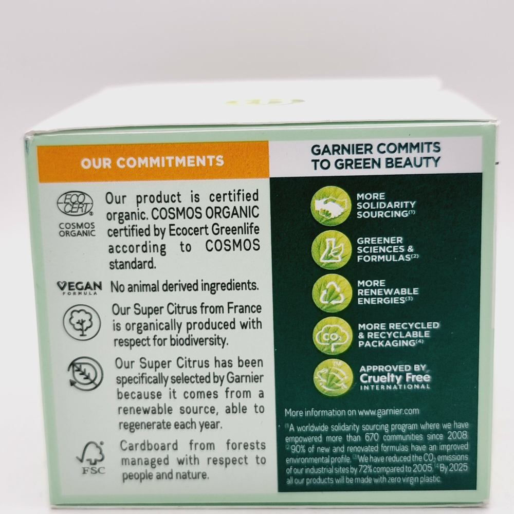 Дневной крем Garnier Vitamin C Glow Boost увлажнение и осветление, с алоэ вера, маслом жожоба и аргании, 50 мл (Франция)