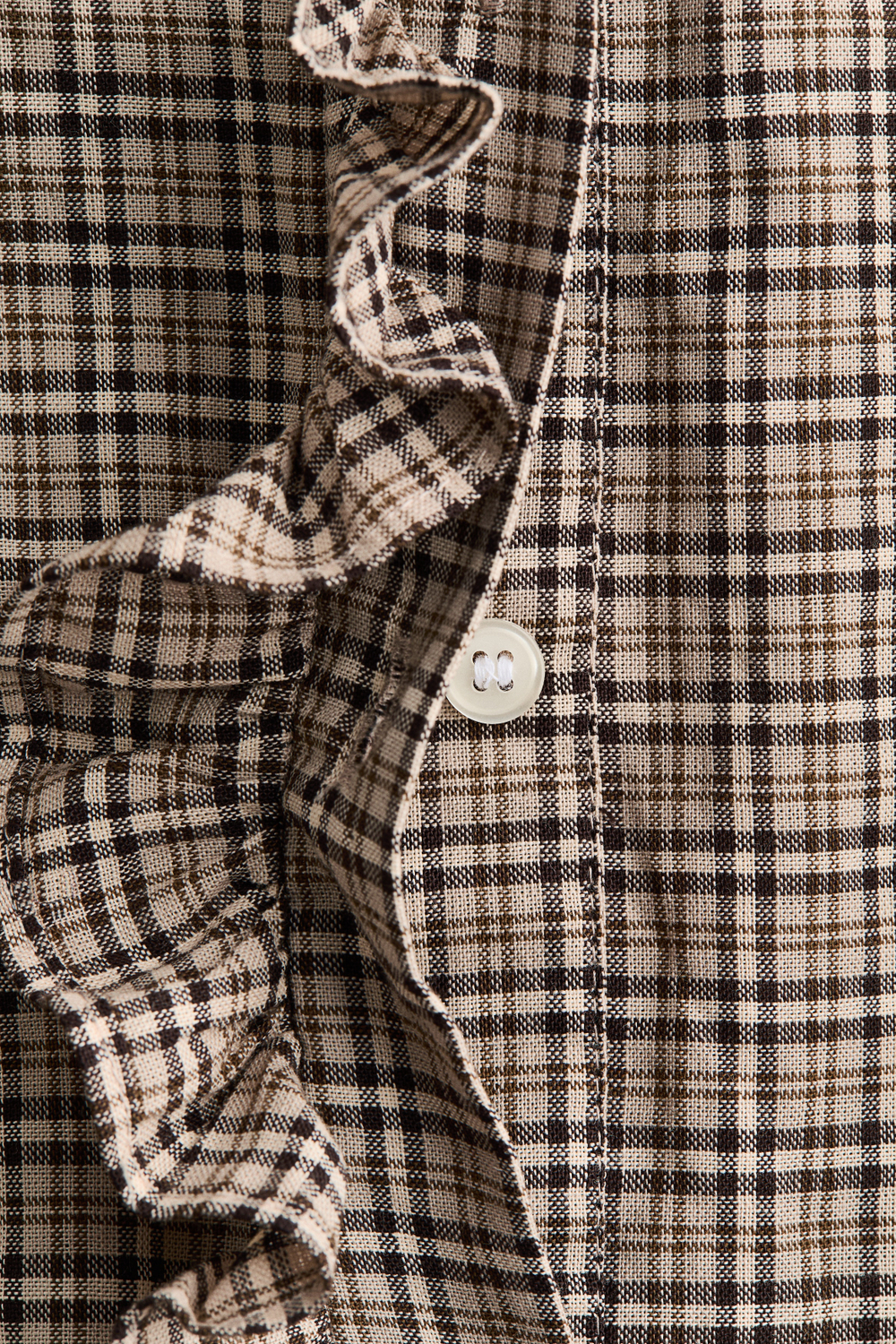 Хлопковая блуза с оборками - H&M