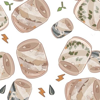 Can of soda. Weather. Seamless pattern. quality illustration