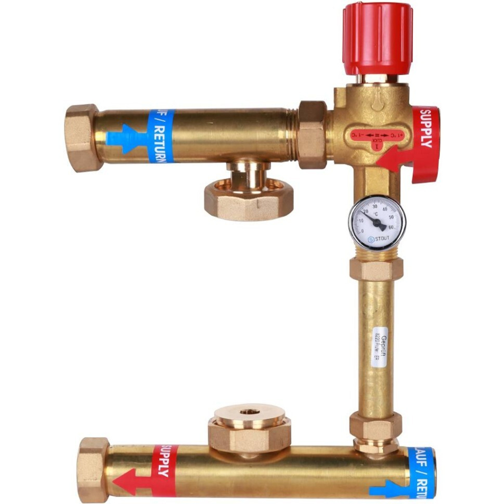 Насосно-смесительный узел ISOTHERM 30-50°C, без насоса. STOUT