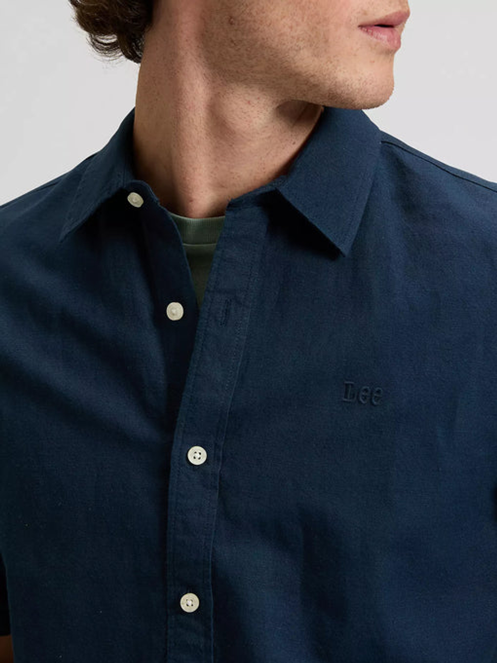 Рубашка мужская LEE SS LEE SHIRT RIVET NAVY