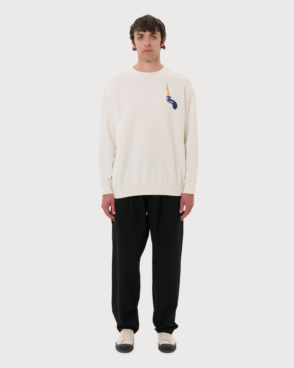 UNDERCOVER x BRIGITTE TANAKA СВИТШОТ БЕЖЕВЫЙ