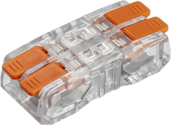Клемма Navigator NTC-R4 4*2,5 рычаги проходная оранжевая (упаковка 5шт) 39160