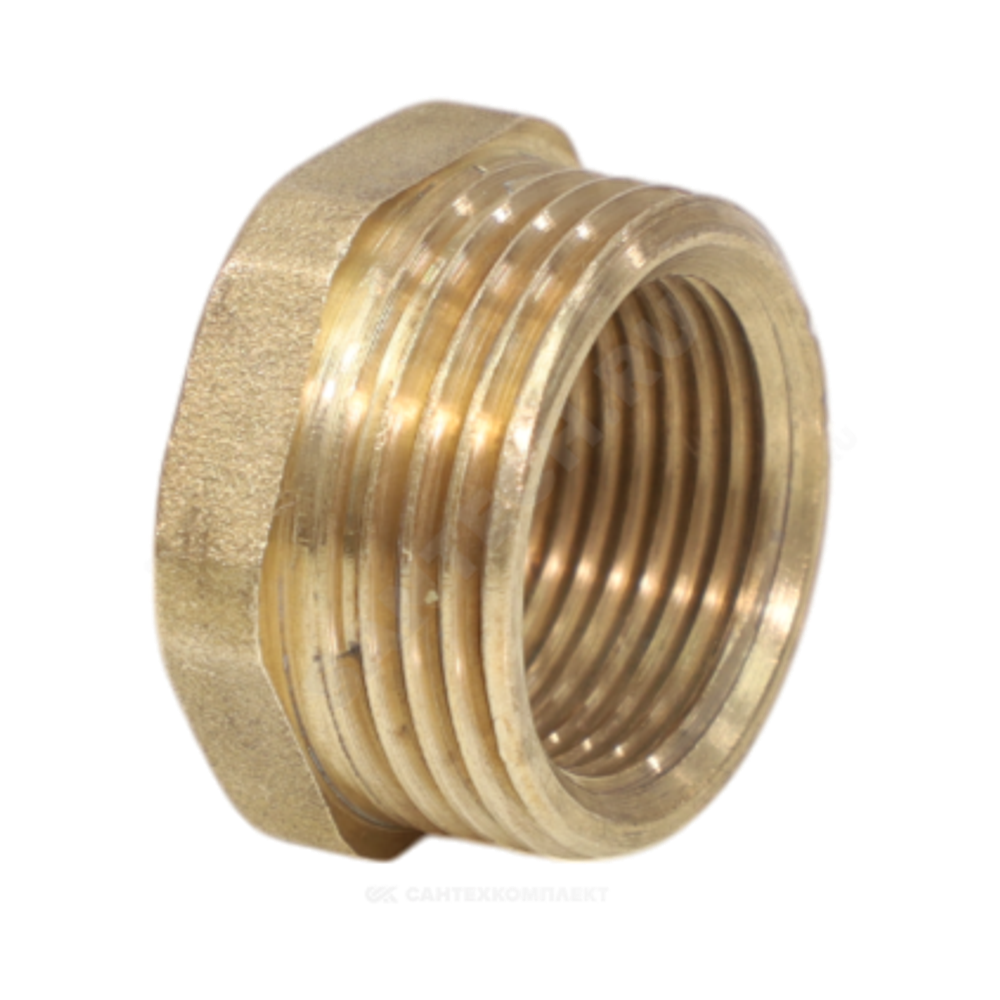 Футорка латунь Ду 25х15 (1"х1/2") НР/ВР VALFEX VF.581.L.100.012