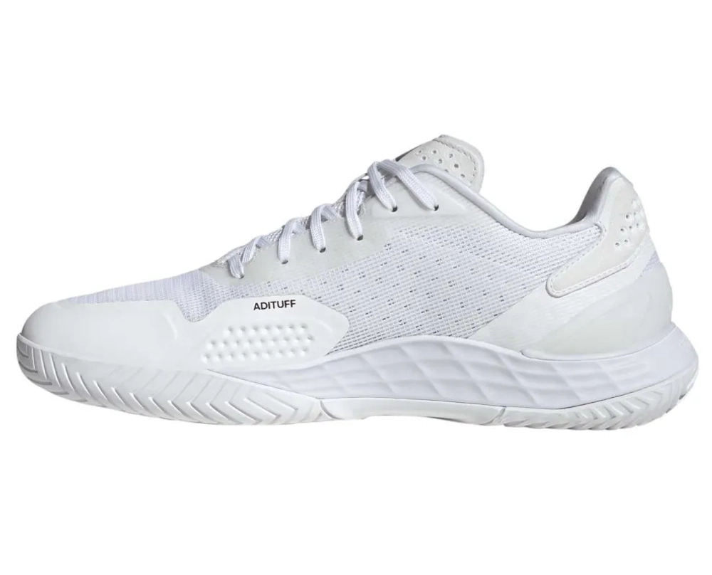 Мужские кроссовки теннисные Adidas Defiant Speed 2 M - cloud white/tech grey metallic/maroon