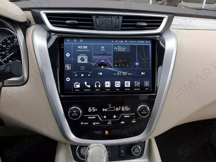 Магнитола для Nissan Murano 2016-2022 (поддержка Bose и 360) - Kuberg QLed+2K, Android 14, TS105, Быстрейшая, CarPlay, SIM-слот