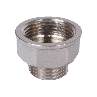 Удлинитель шестигранный STOUT SFT 0055 - 1/2" x 3/4" (НР/ВР, латунь никелированная)