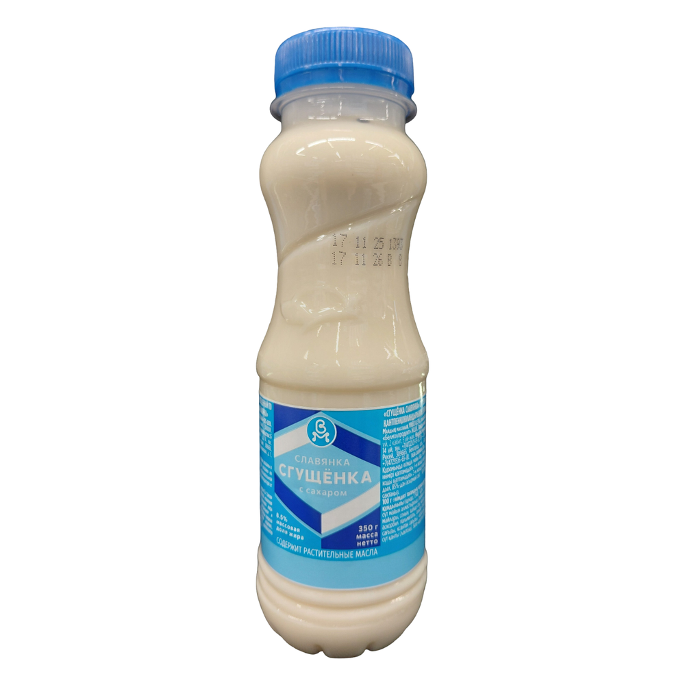 Сгущенка ТМ Славянка с сахаром 8,5% 350гр